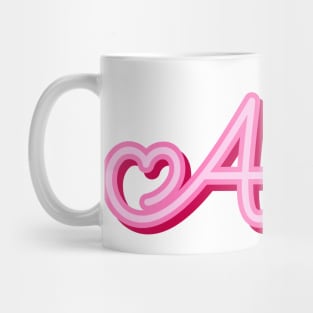 Alice name pink heart Mug